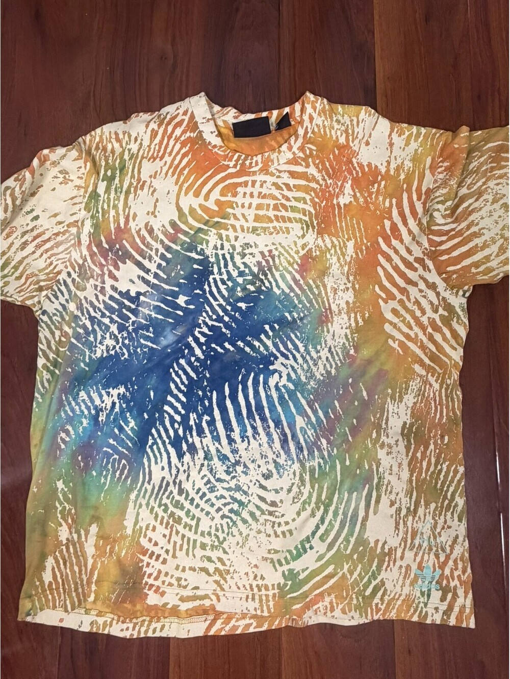 Mens Adidas Originals Pharrell MM Tee PW HU Human Race Tie Dye T Shirt Yeezy L
